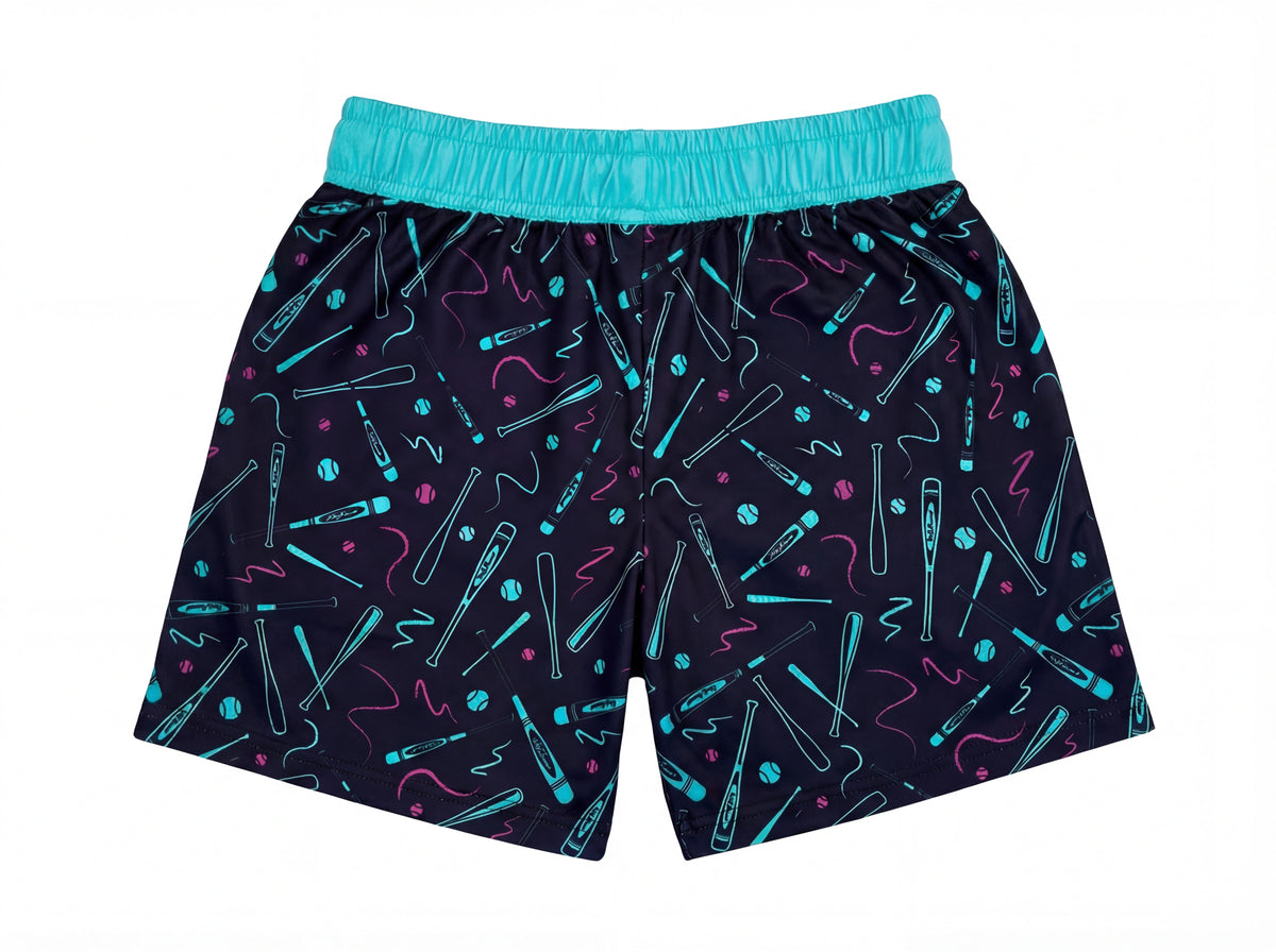Shorts de bain Crayola menthe et rose