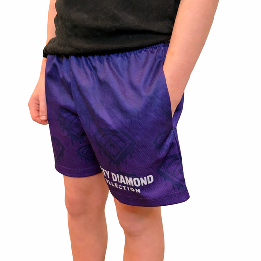 Purple Drip Shorts