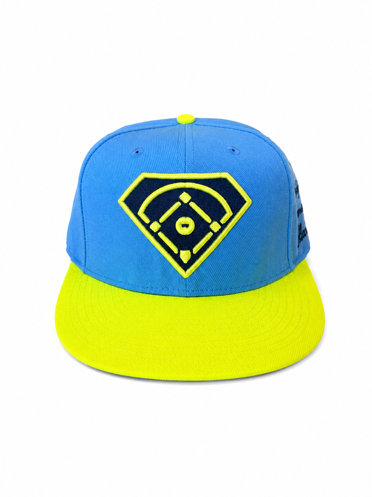 Casquette DDC Bleu layette et néon