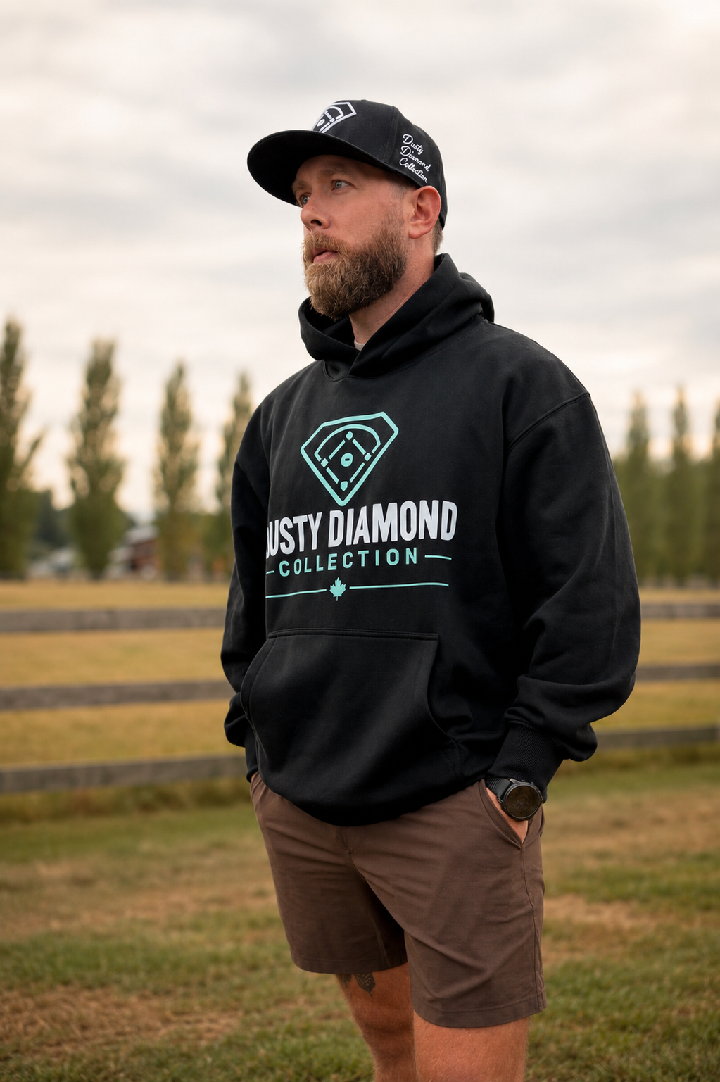 Sweat à capuche DDC menthe pour homme