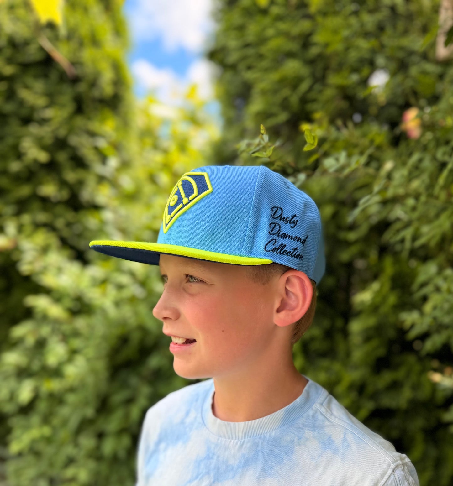 DDC Baby Blue and Neon Hat